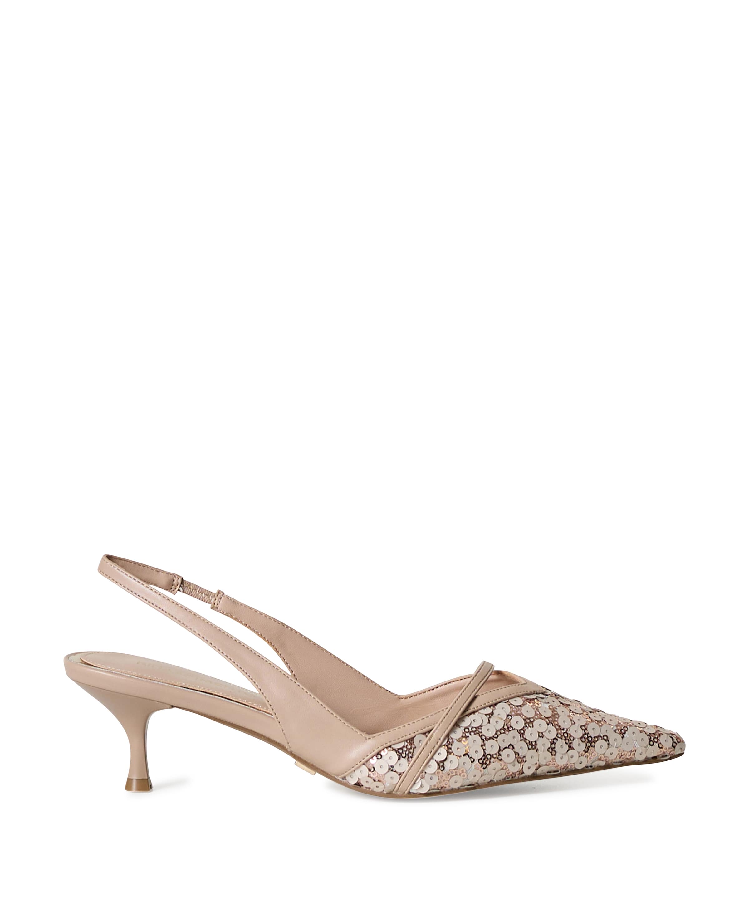 Decolete Bassa Pailettes dames slingbacks roze