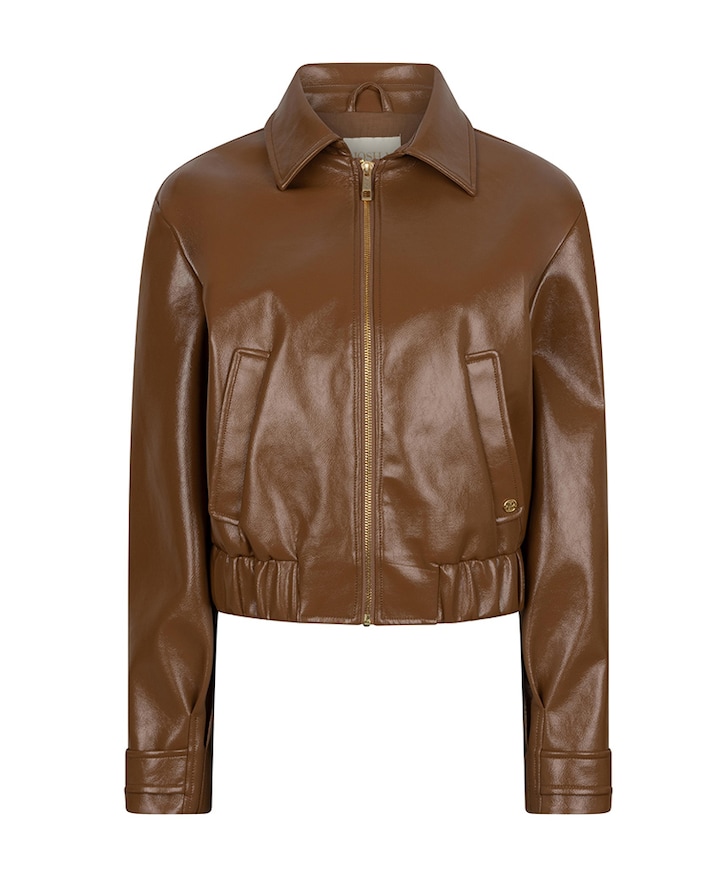 Dames blazer bruin