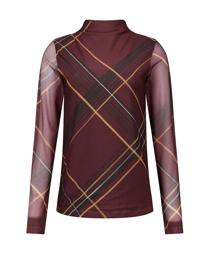 Dames longsleeve bruin