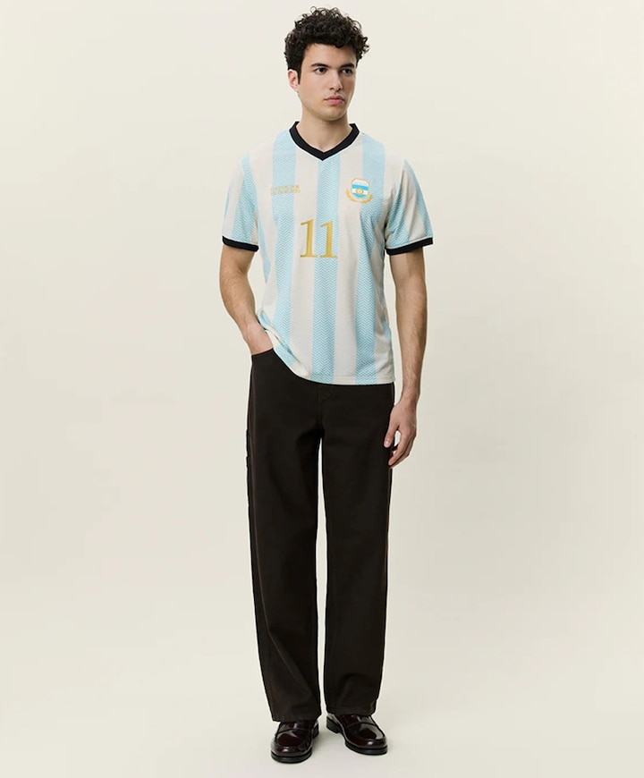 Heren T-shirt blauw