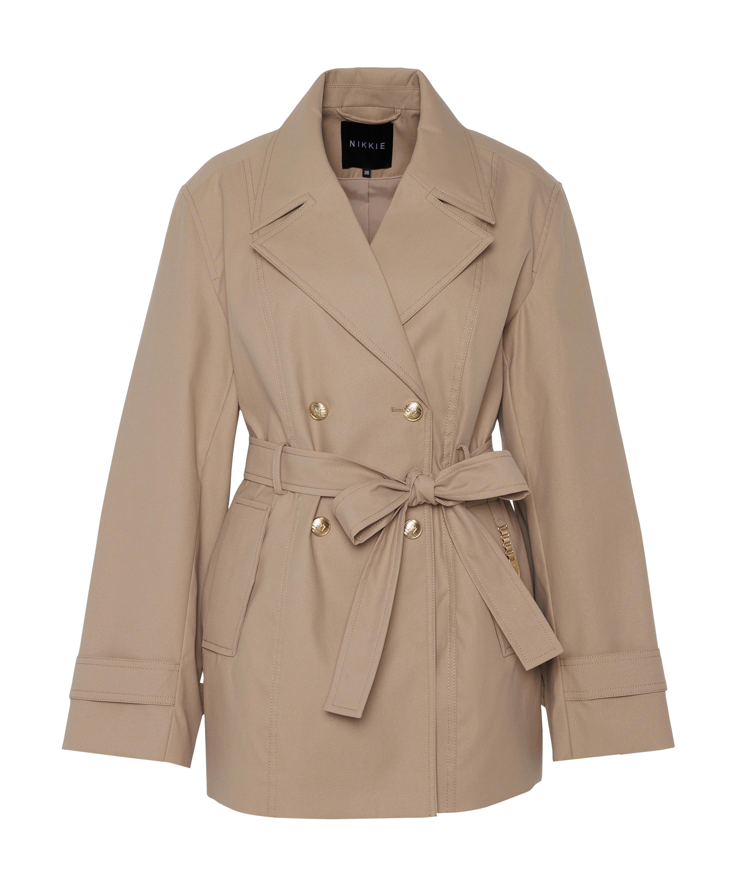 Dames jas beige