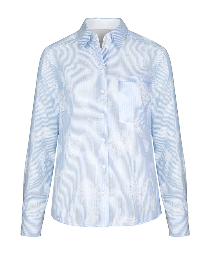 Dames blouse blauw