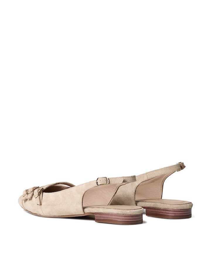dames slingbacks beige
