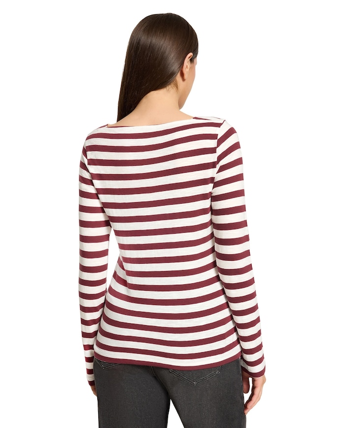 Dames longsleeve bordeaux