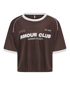 Meisjes T-shirt bruin