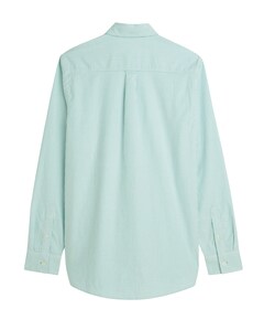 Heren overhemd lange mouw blauw