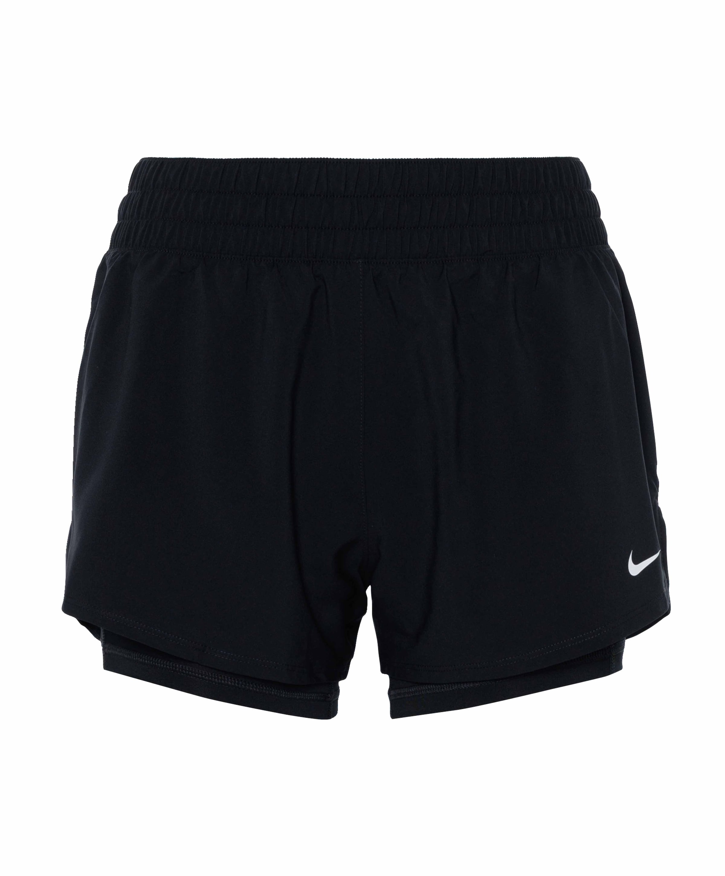 Nike One Dri-fit Women's Mid-rise 3 dames shorts zwart