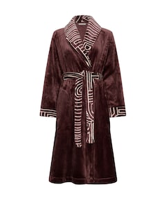 Dames ochtendjas bordeaux