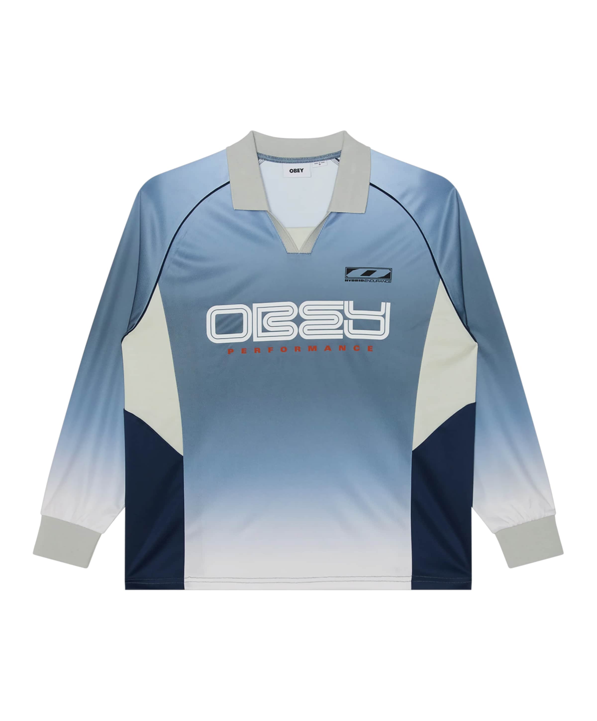 Heren longsleeve blauw