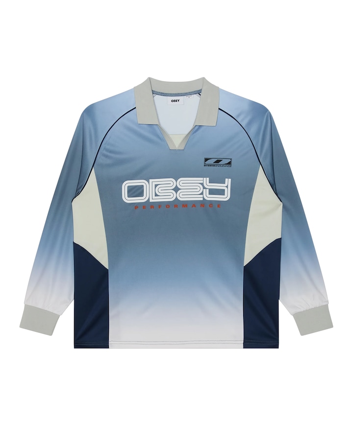Heren longsleeve blauw