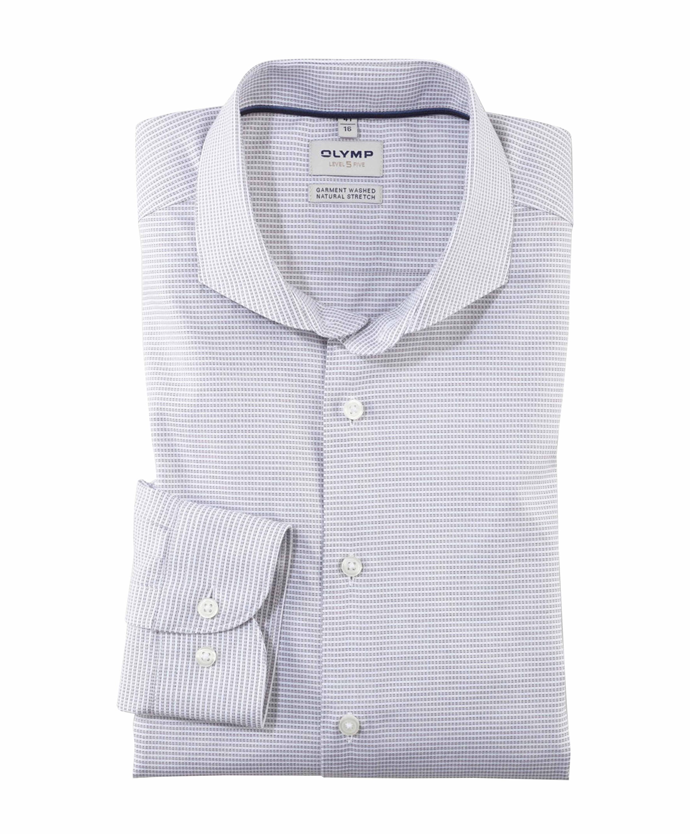 Overhemd lange mouw beige