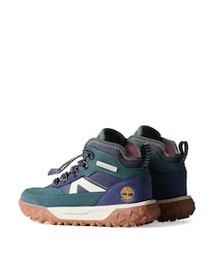 GreenStride Motion 6 MID BUNGEE WATERPROOF SNEAKER jongens veterschoenen groen