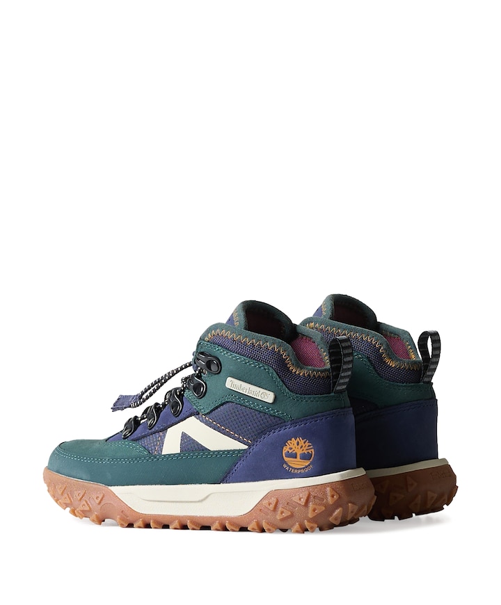 GreenStride Motion 6 MID BUNGEE WATERPROOF SNEAKER jongens veterschoenen groen