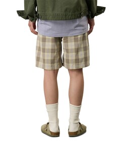 Swell Short Shadow Plaid heren korte broek beige