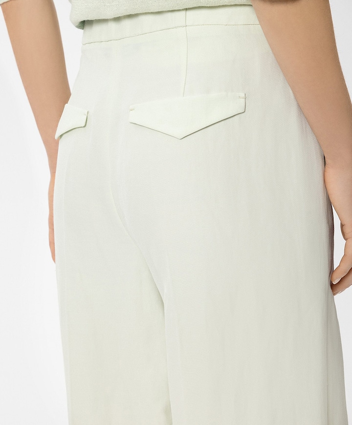 Wideleg dames broek groen