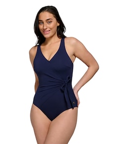 Dames badpak blauw