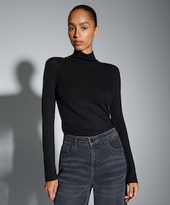 Dames longsleeve zwart