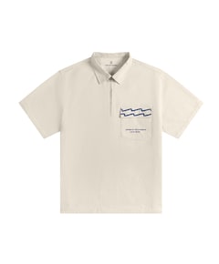 Heren polo ecru