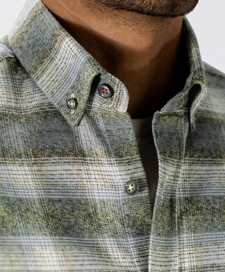 Heren overshirt bruin
