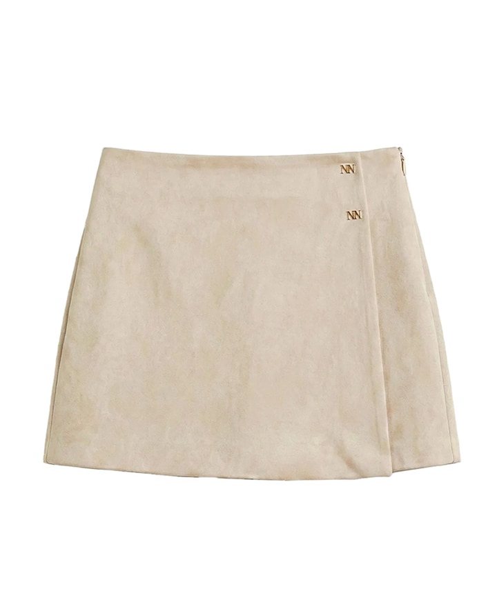 Meisjes broekrok beige