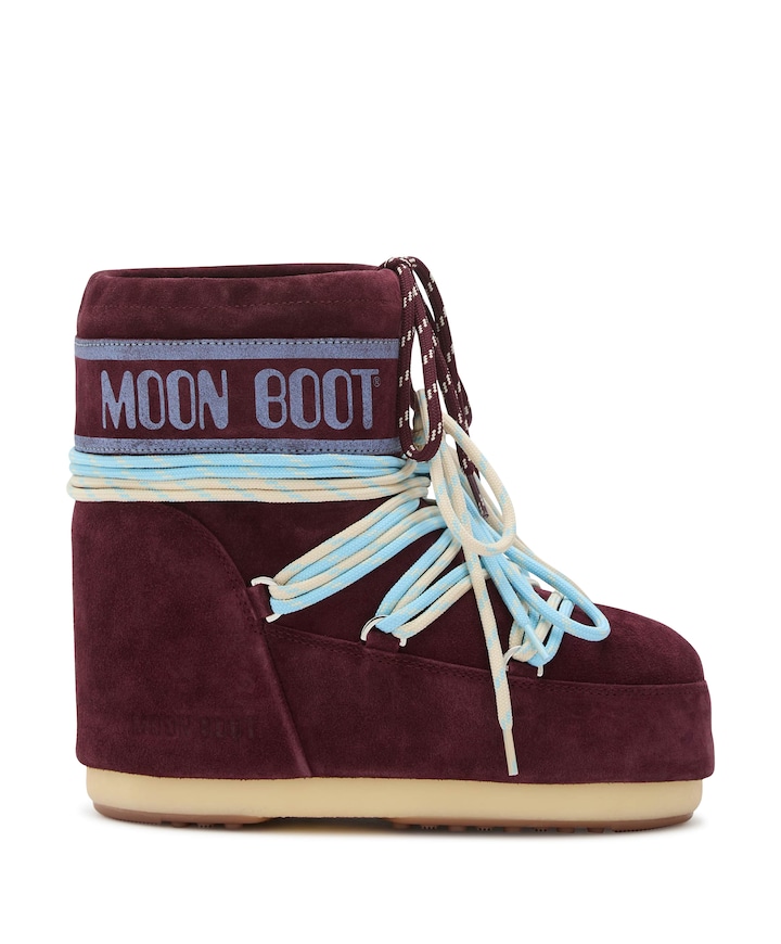 MB ICON LOW SUEDE LACES boots bordeaux