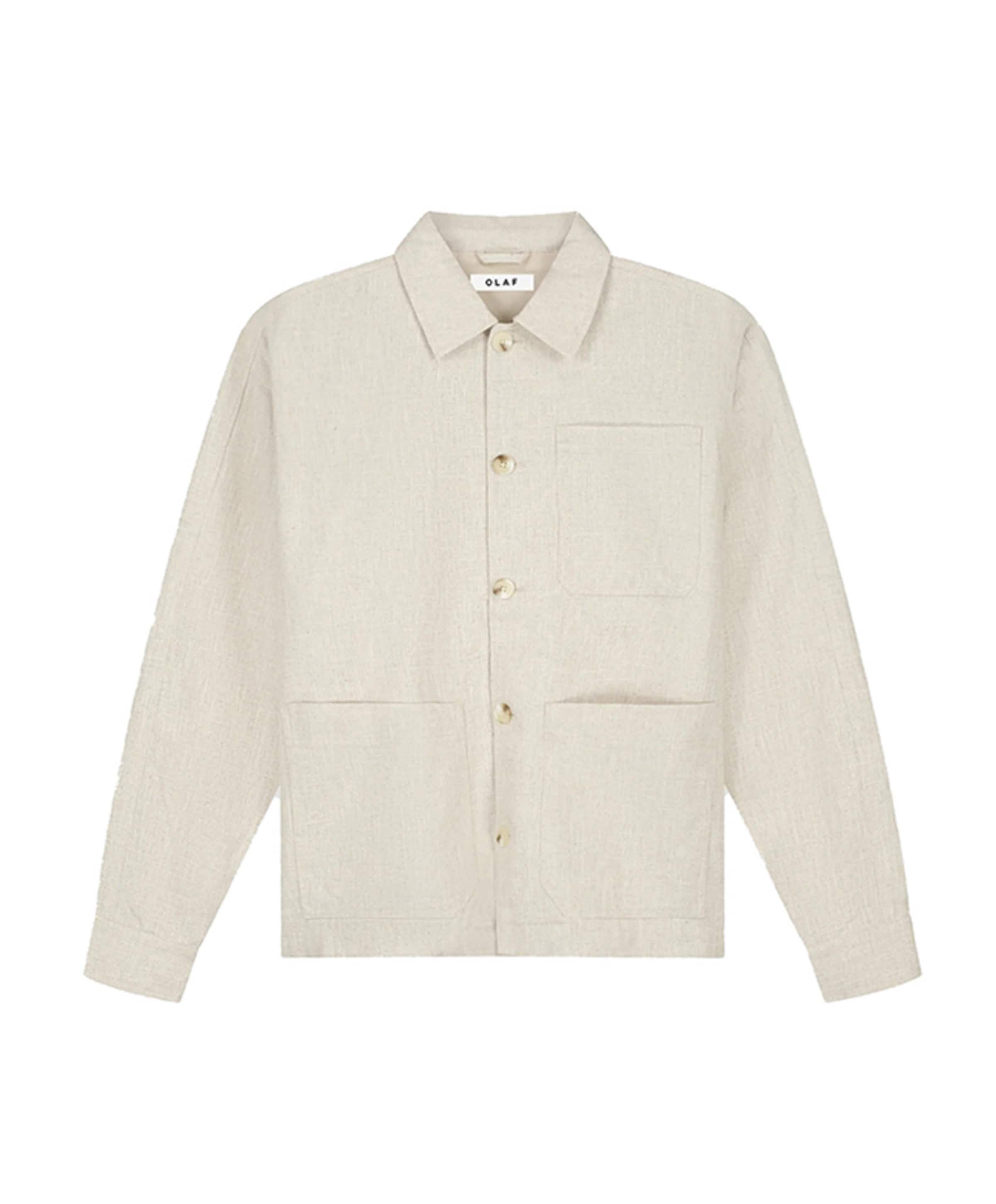Heren jas beige