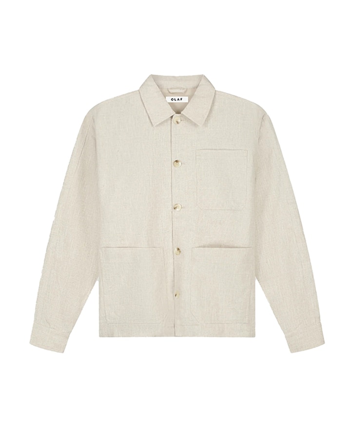 Heren jas beige