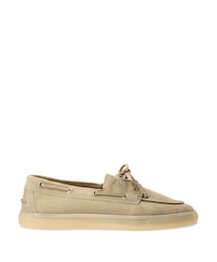 heren moccasins beige