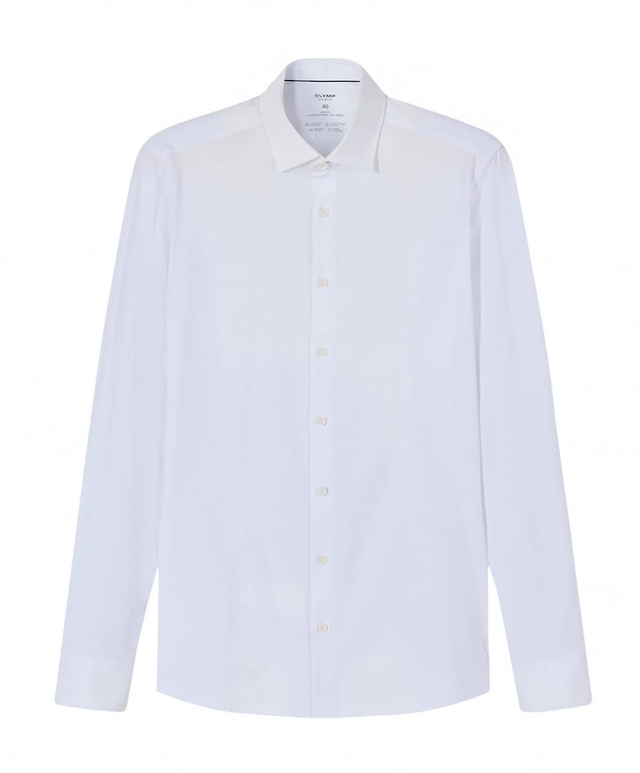 Heren overhemd lange mouw wit