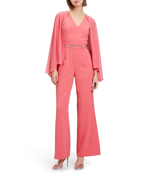 Overall Lang 3/4 Arm jumpsuit roze