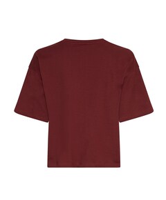Dames t-shirt bordeaux