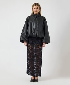 Dames leren jas zwart