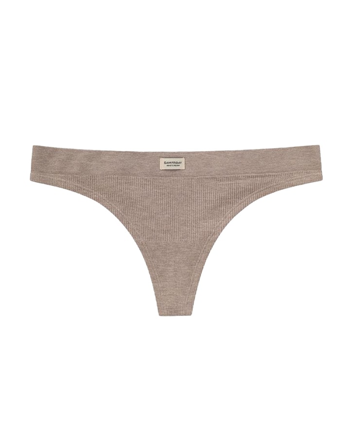 Dames string beige