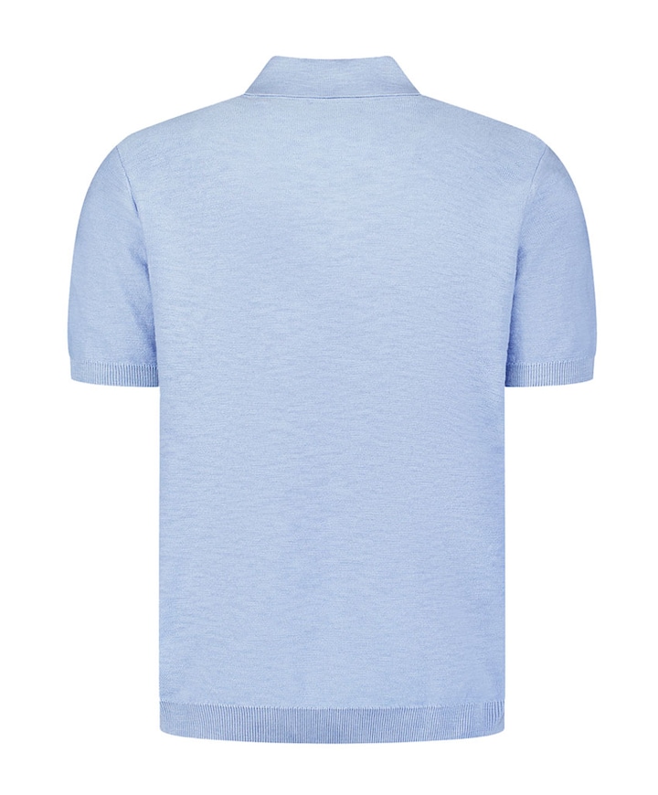 Heren polo blauw