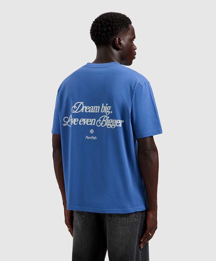 Heren T-shirt blauw