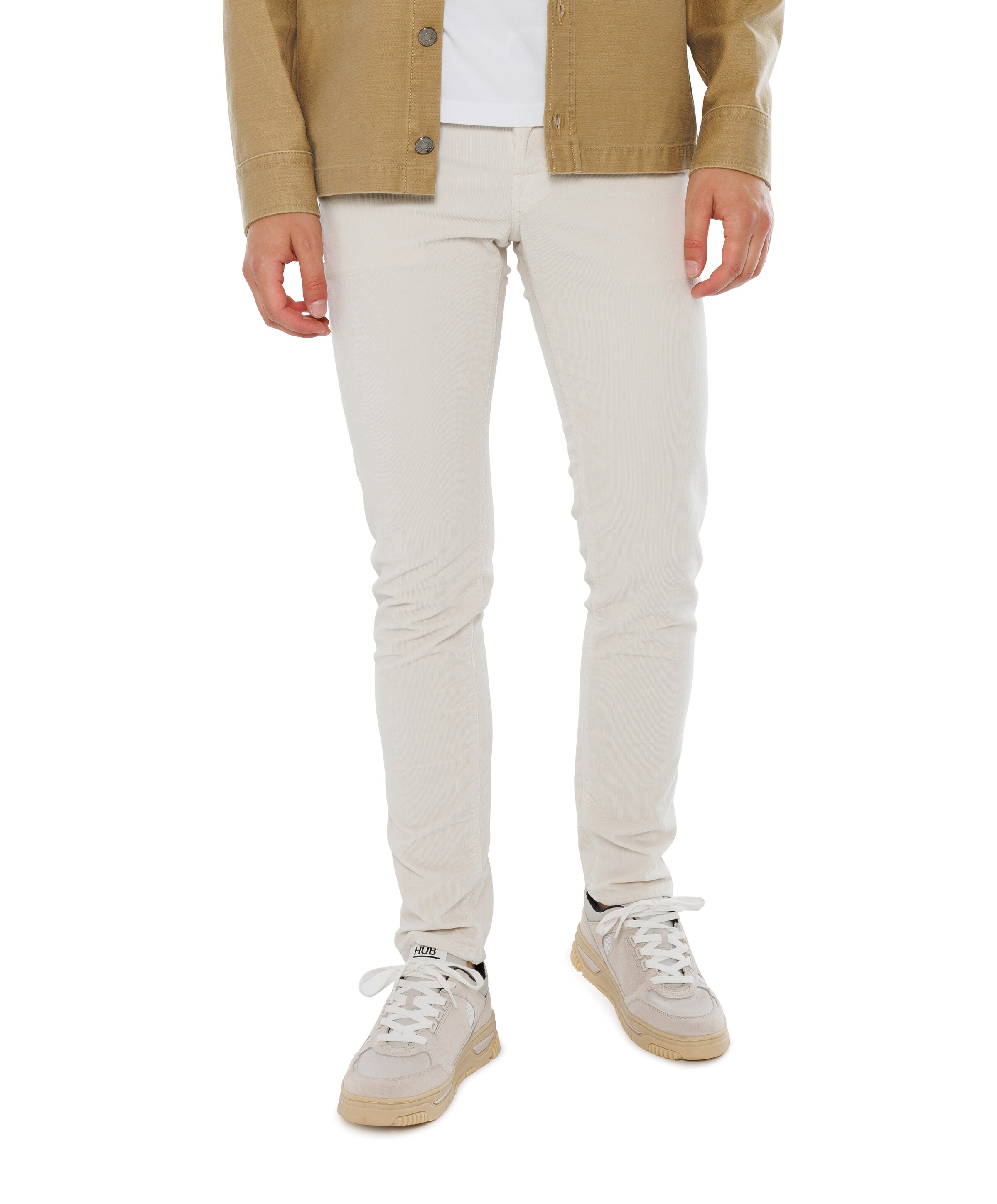 Nick Slim 5 Pocket broek beige