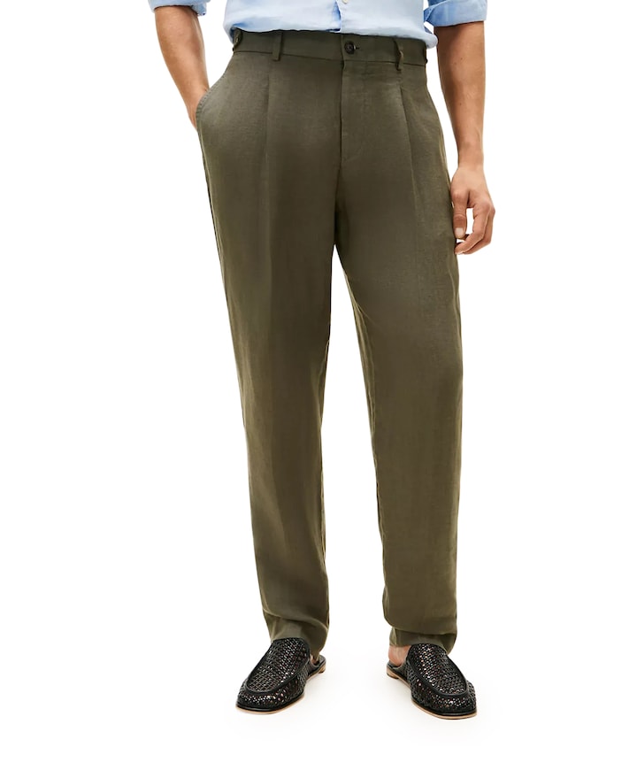 DC GMD LINEN heren broek groen