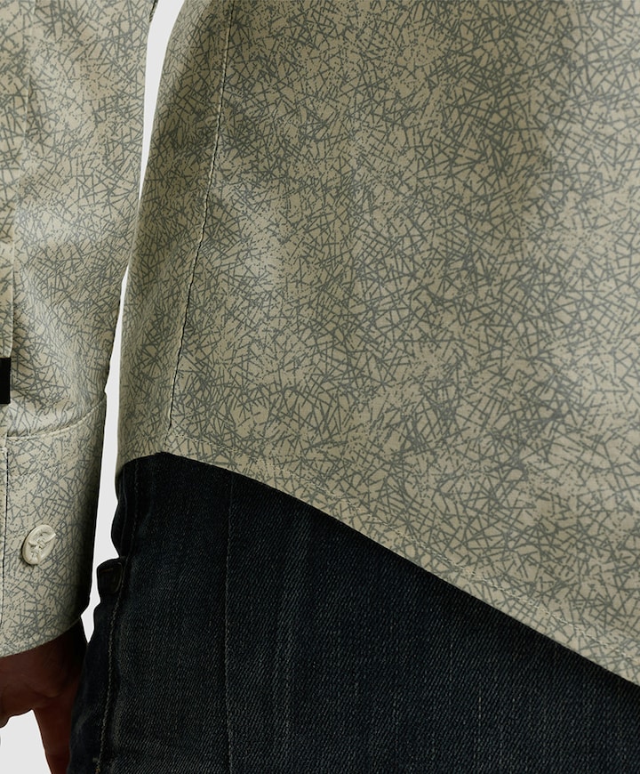 Heren overhemd lange mouw ecru