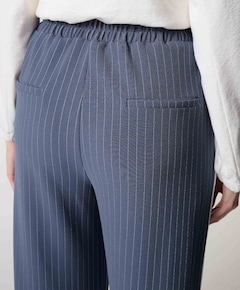 Wide leg tape dames broek blauw