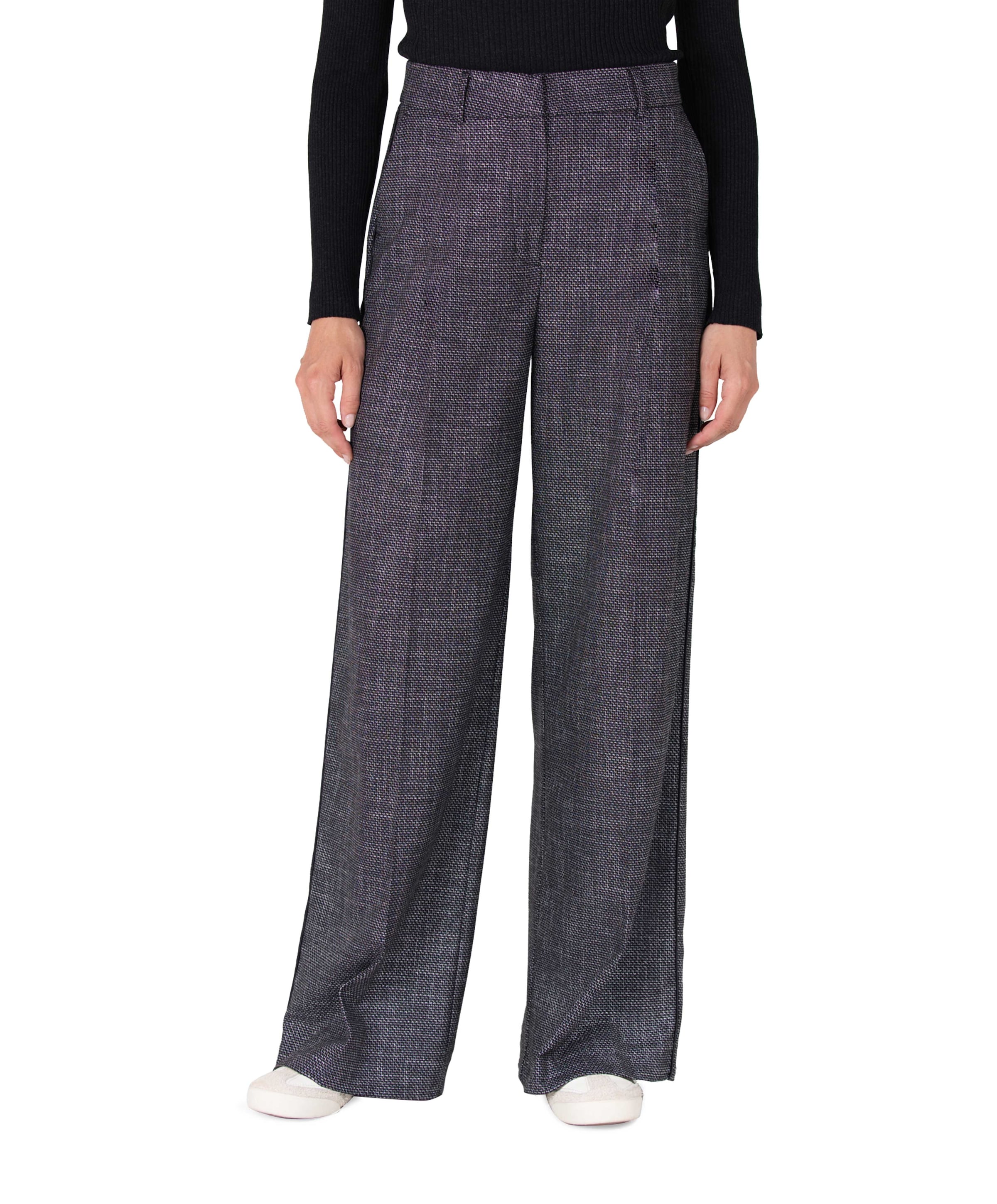 AUDREY WFL 466 wide long pantalon zwart