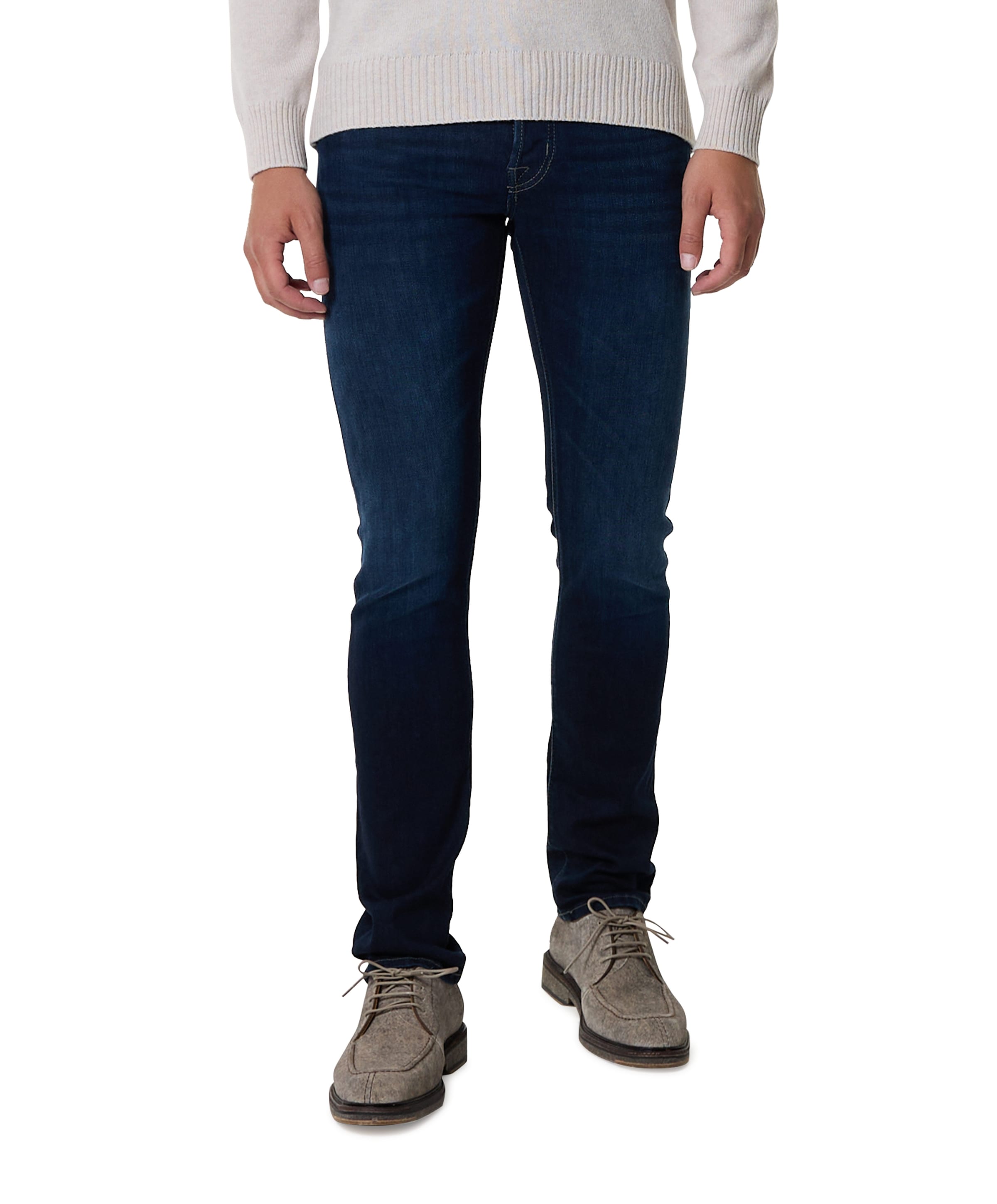 Nick Slim 5 Pocket heren jeans blauw