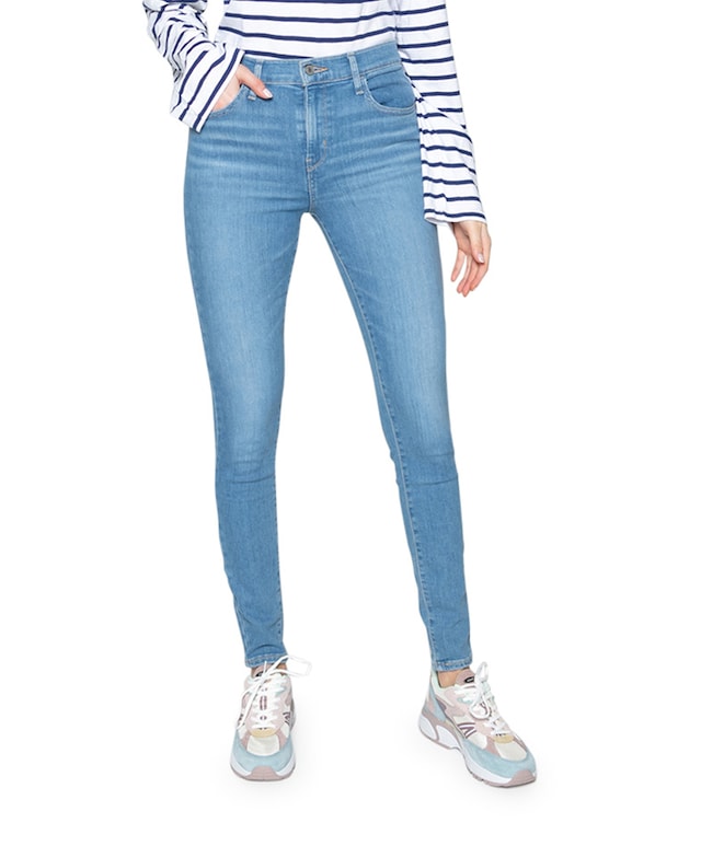 720 Hirise super skinny jeans blauw