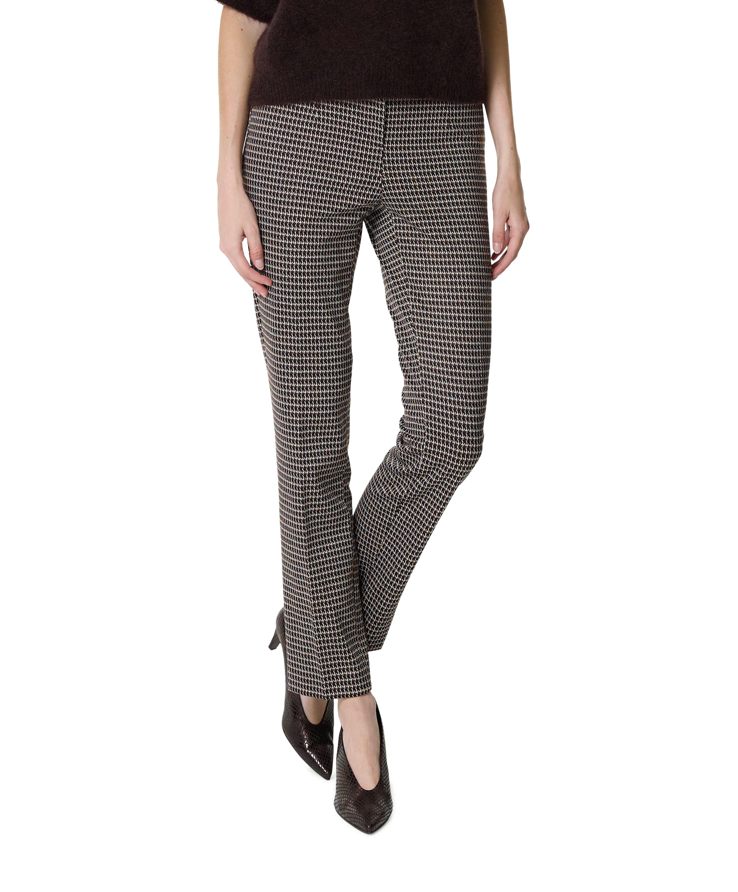 Zigarette Slim dames broek bruin