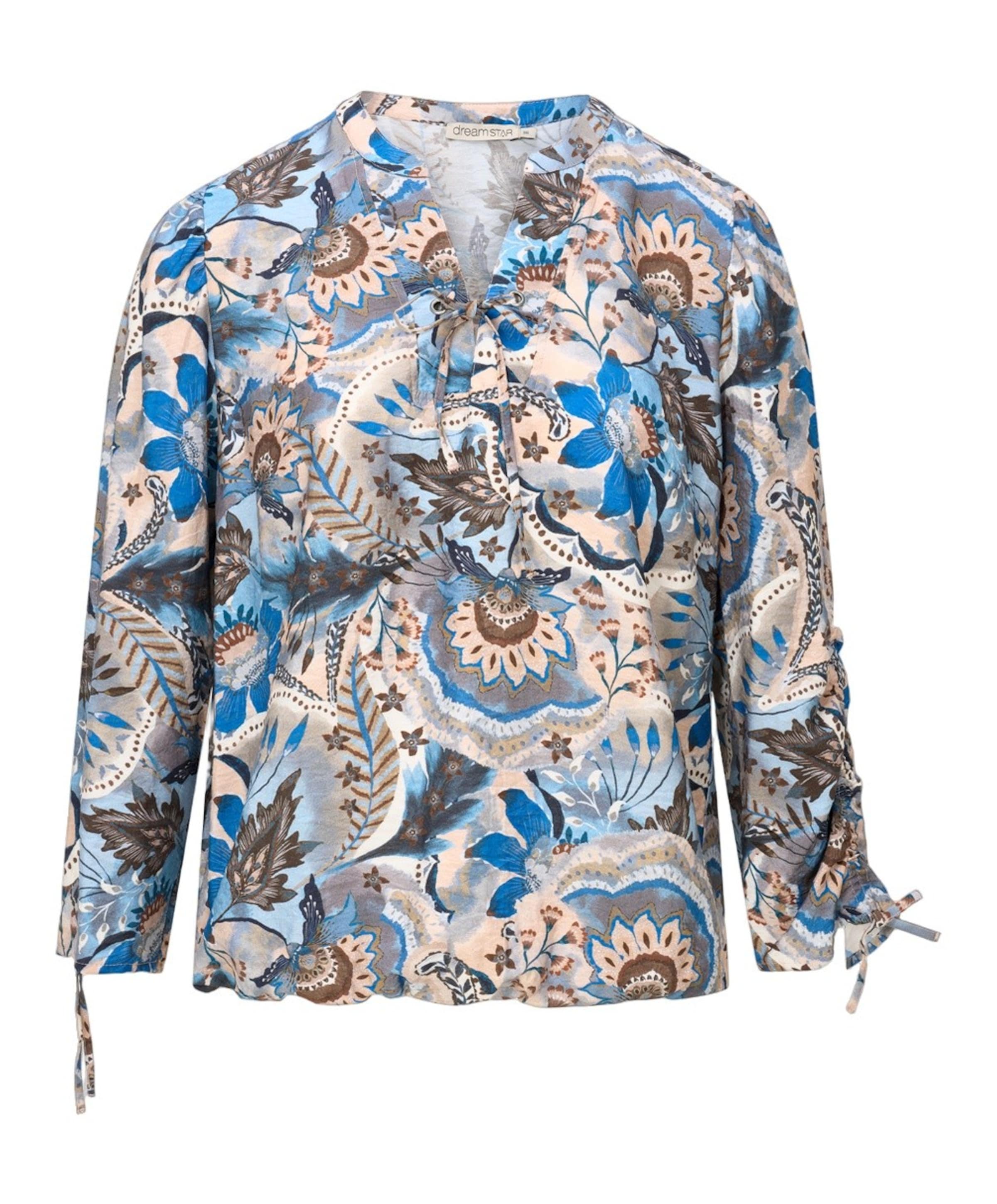Dames blouse blauw