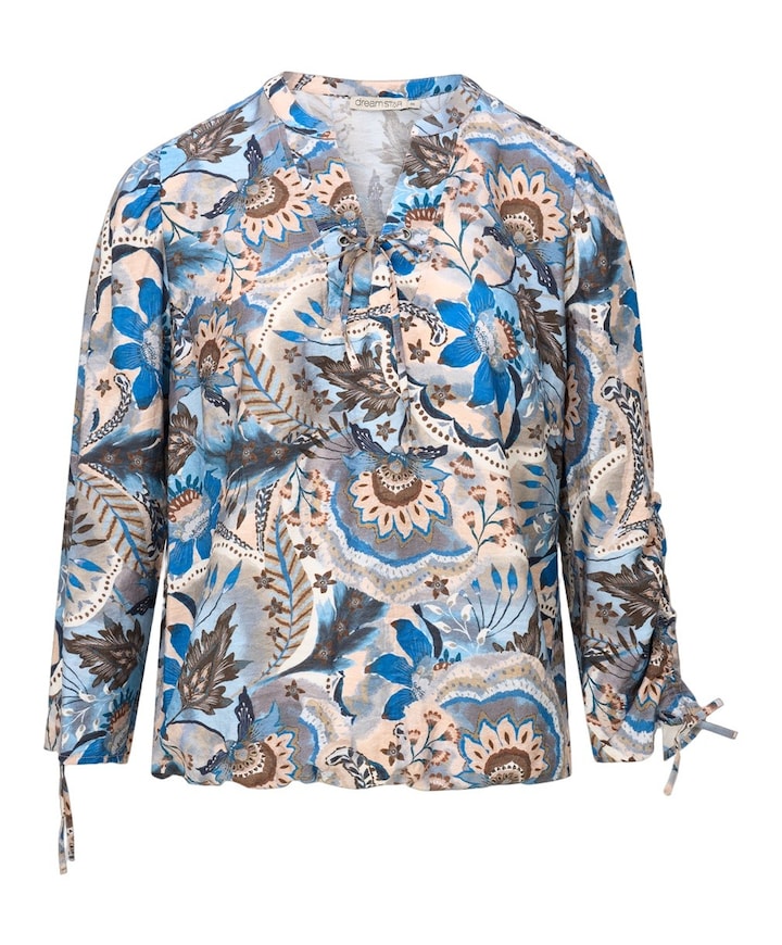 Dames blouse blauw