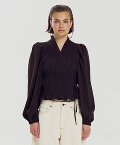 Dames blouse bruin