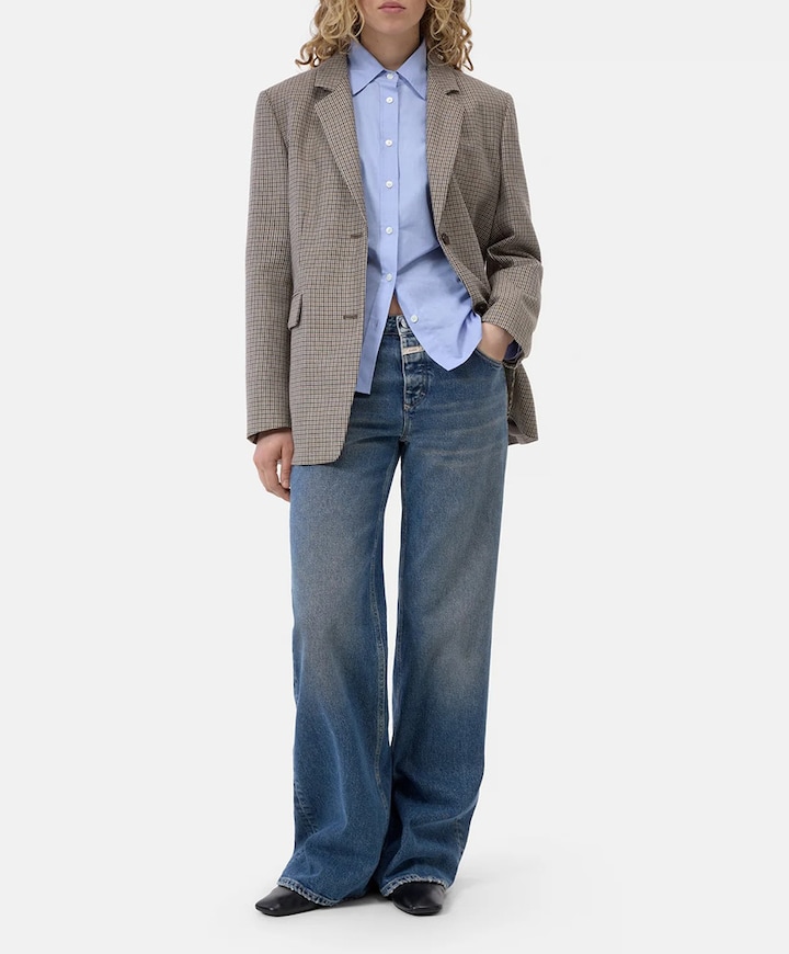 Dames blazer beige