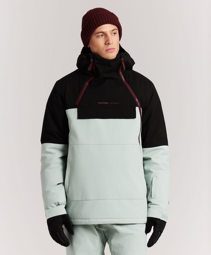 Heren ski-jas grijs