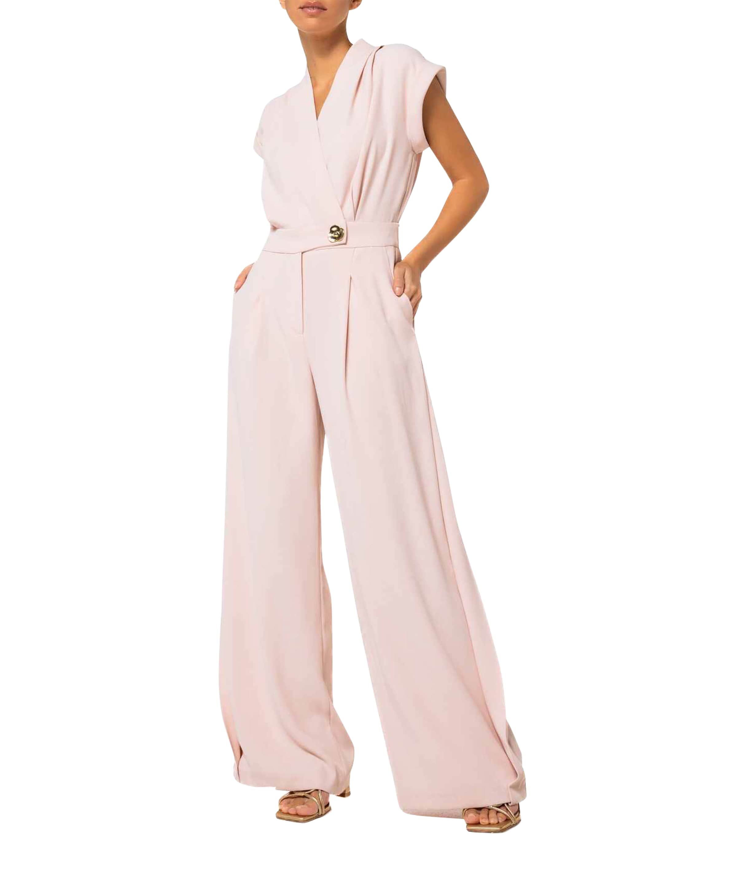dames jumpsuit roze