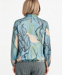 Dames blouse blauw